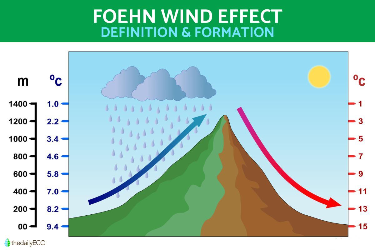 What Is the Foehn Effect? - Foehn Wind Definition With Diagrams